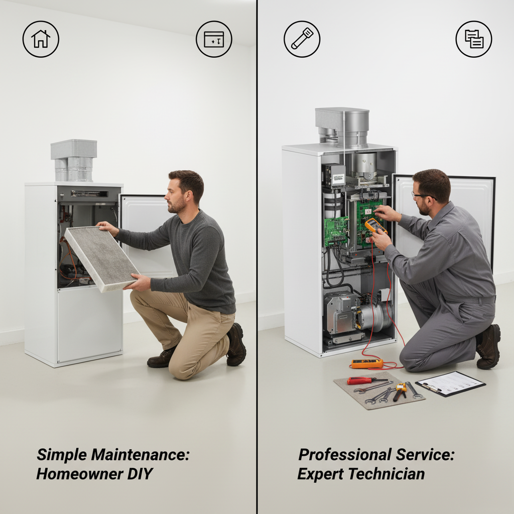 Comprehensive furnace maintenance checklist for Toronto homeowners with DIY and professional tasks